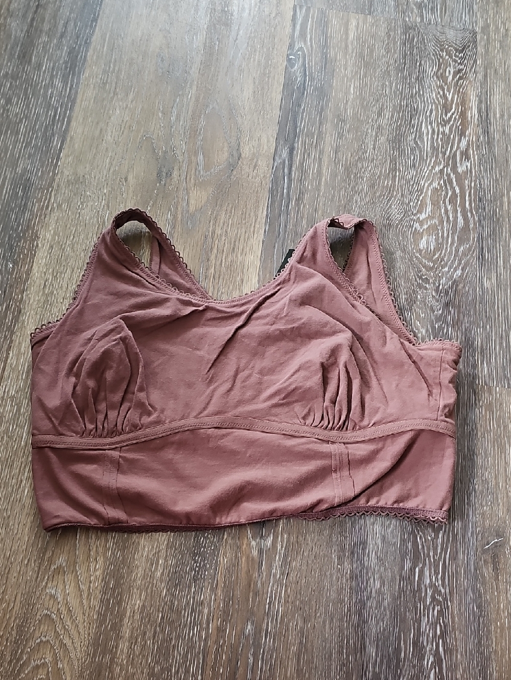 torrid Dusty Mauve Wireless Cotton Bralette